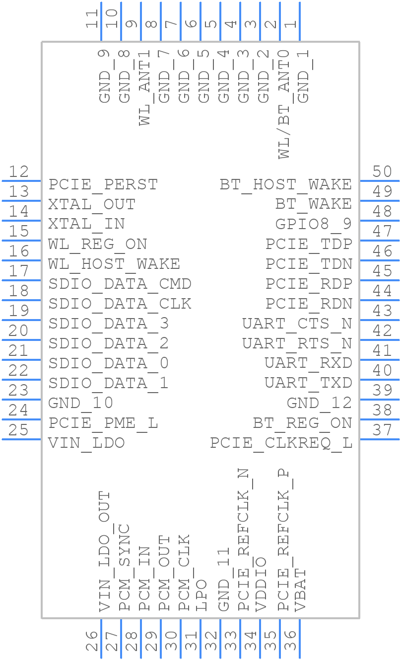 AP6356 - AMPAK - PCB symbol