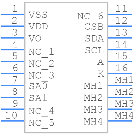 MC21605C6W-FPTLWI-V2 - MIDAS - PCB symbol