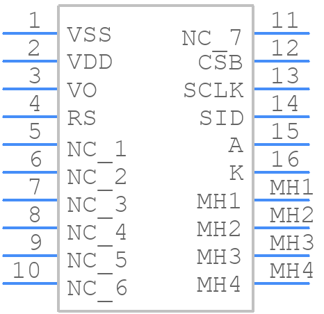 MC21605C6W-FPTLWS-V2 - MIDAS - PCB symbol
