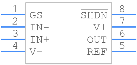INA350ABSIDDFR - Texas Instruments - PCB symbol