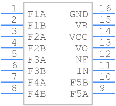 TA7796P - Toshiba - PCB symbol