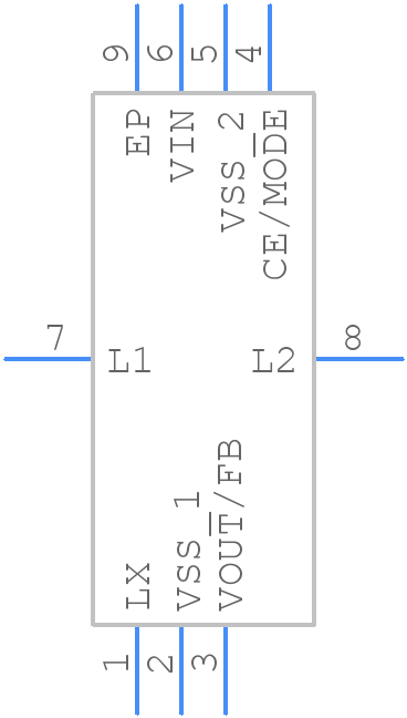 XCL207A333CR-G - Torex - PCB symbol
