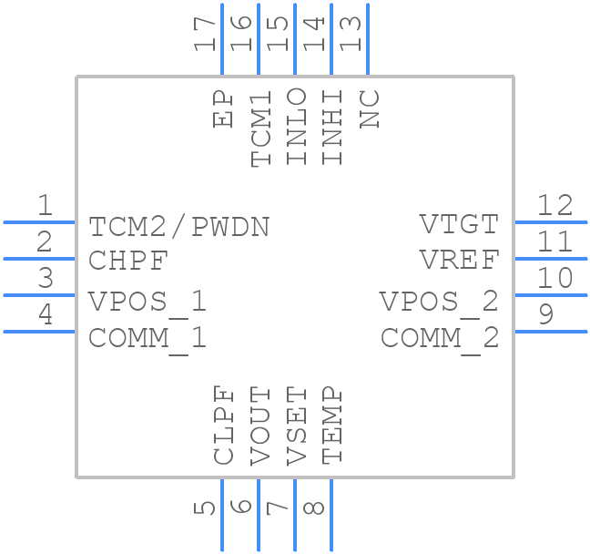 AD8363ACPZ-R7 - Analog Devices - PCB symbol