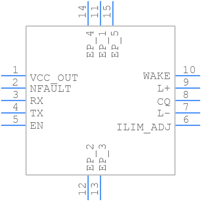TIOL1123DRCR - Texas Instruments - PCB symbol