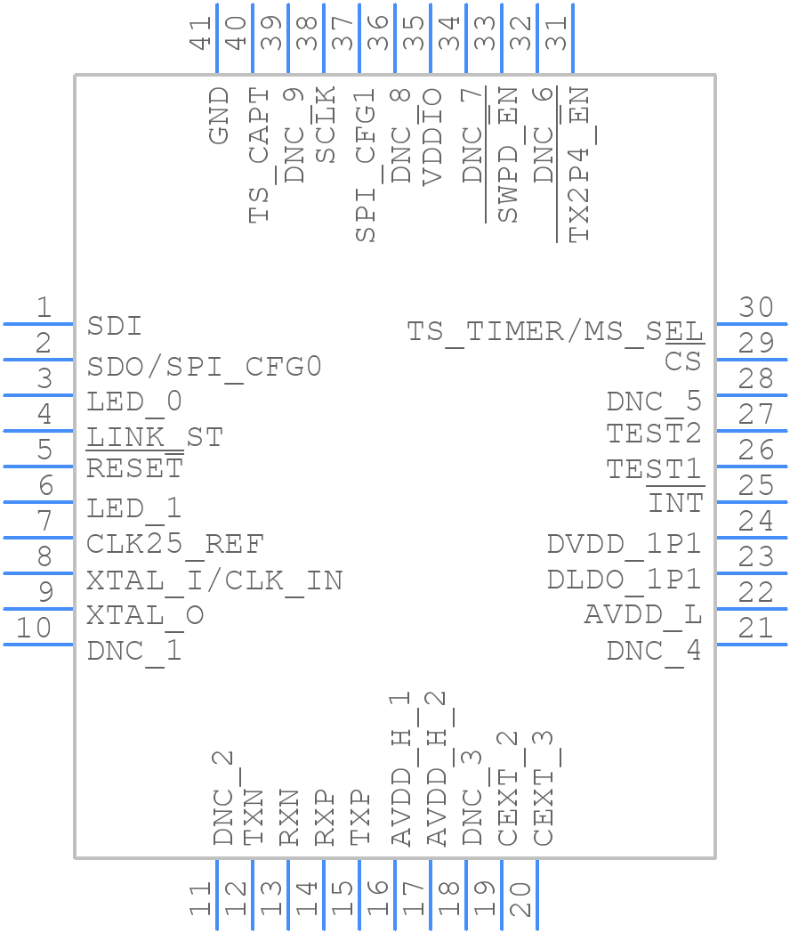 ADIN1110BCPZ - Analog Devices - PCB symbol