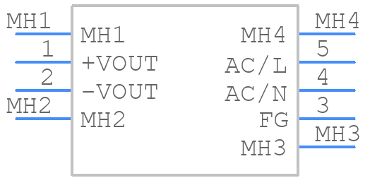 CBM100S240 - Cincon - PCB symbol