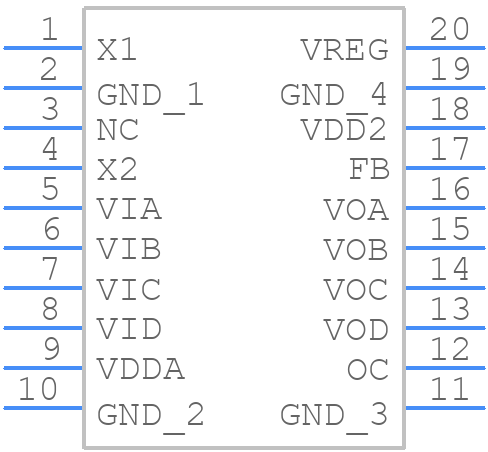 ADUM4470ARIZ-RL - Analog Devices - PCB symbol