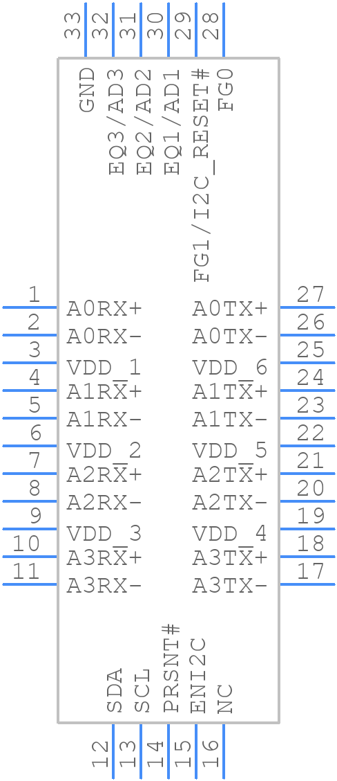 PI3DPX1203BZLEX - Diodes Incorporated - PCB symbol