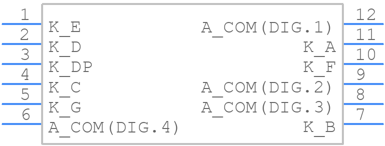 KW4-566ASB - Luckylight - PCB symbol