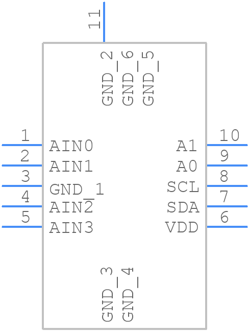 ADS1112IDRCT - Texas Instruments - PCB symbol