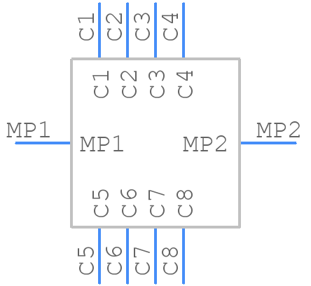 FUS008U-5000-0 - Yamaichi - PCB symbol