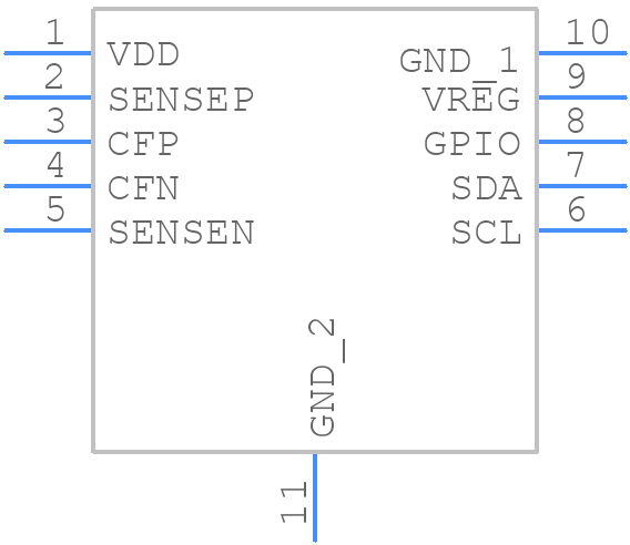 LTC2959IDDB#TRMPBF - Analog Devices - PCB symbol