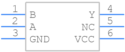 MC74VHC1GT08MU3TCG - onsemi - PCB symbol