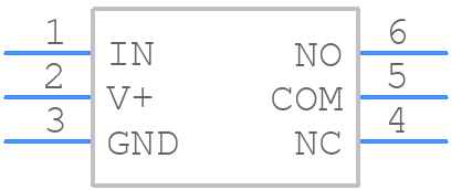 MAX4644EUT+T - Analog Devices - PCB symbol