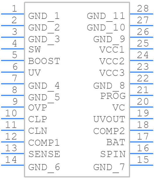 LT1769CGN#PBF - Analog Devices - PCB symbol