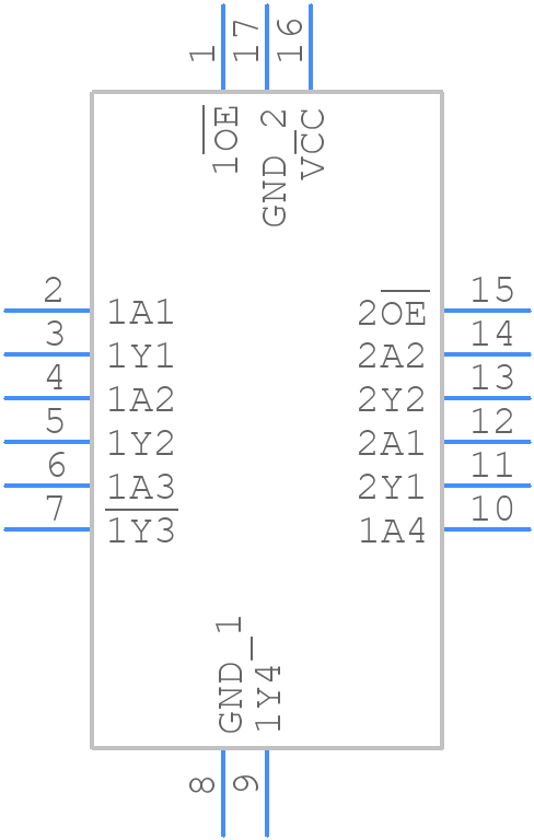 SN74HCS367QWBQBRQ1 - Texas Instruments - PCB symbol