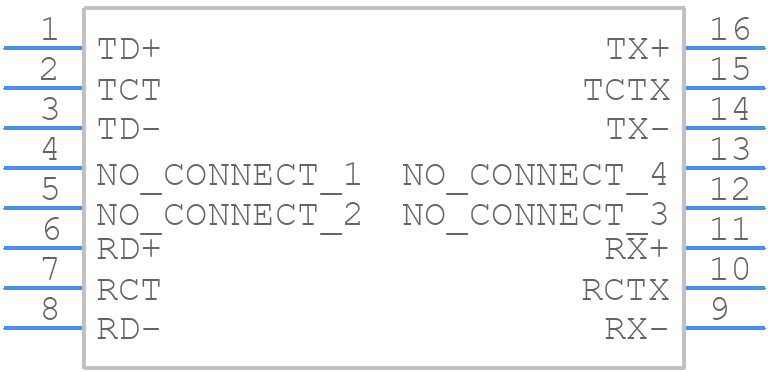 100B-1003XNL - iNRCORE - PCB symbol