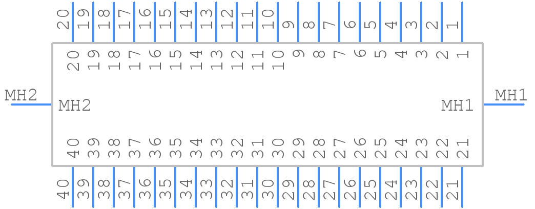 MHDAS2M040YDE10 - Amphenol - PCB symbol