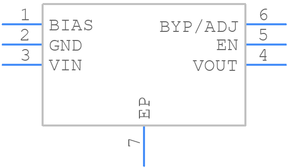 MIC5308YMT-TR - Microchip - PCB symbol