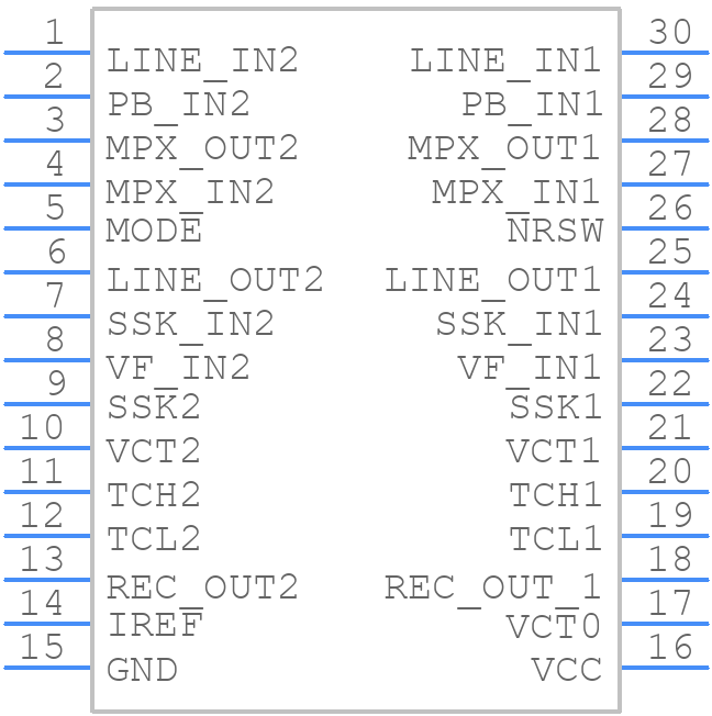 CXA1330S - Sony - PCB symbol