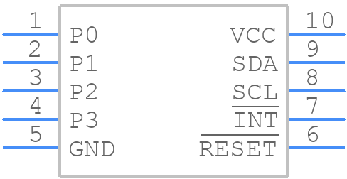 TCA9537DGSR - Texas Instruments - PCB symbol