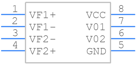 HCPL2630V - onsemi - PCB symbol