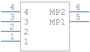 53398-4004 - Molex - PCB symbol