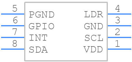AS7341-DLGT - ams OSRAM - PCB symbol