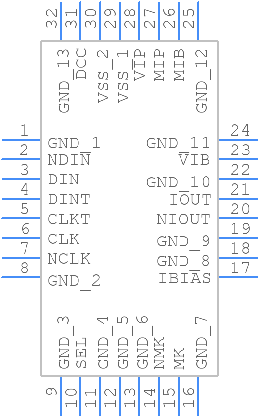 VSC7928RA - Vitesse Semiconductor - PCB symbol
