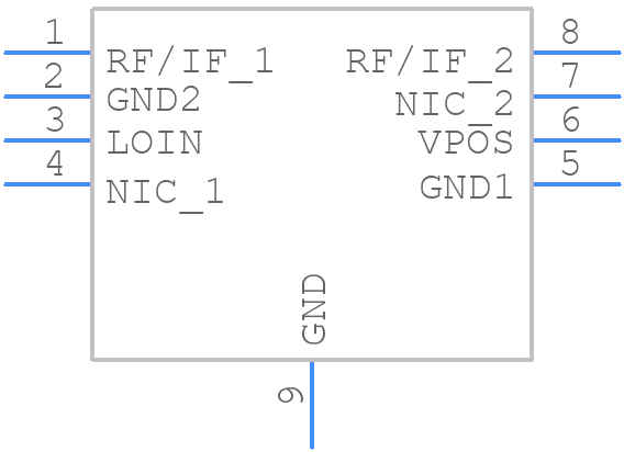 ADL5350ACPZ-WP - Analog Devices - PCB symbol