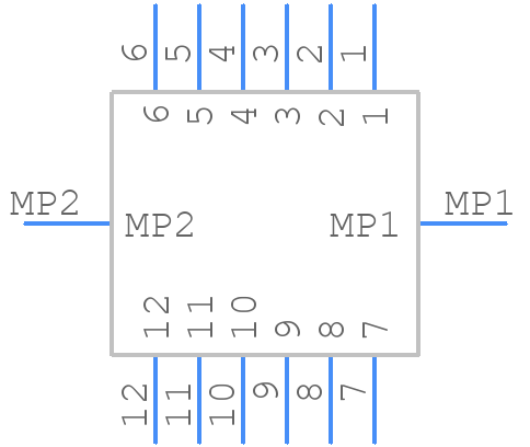 201TL12LS - Nicomatic - PCB symbol