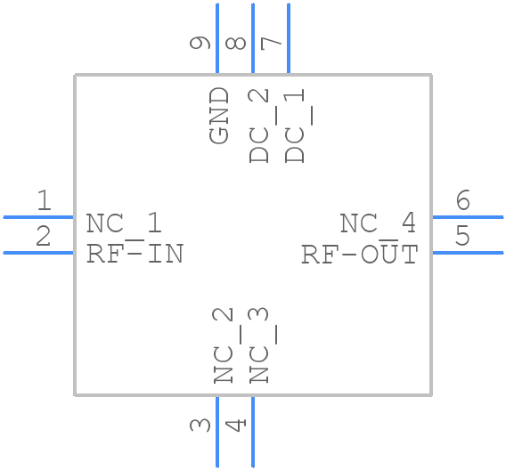 MNA-2W+ - Mini-Circuits - PCB symbol