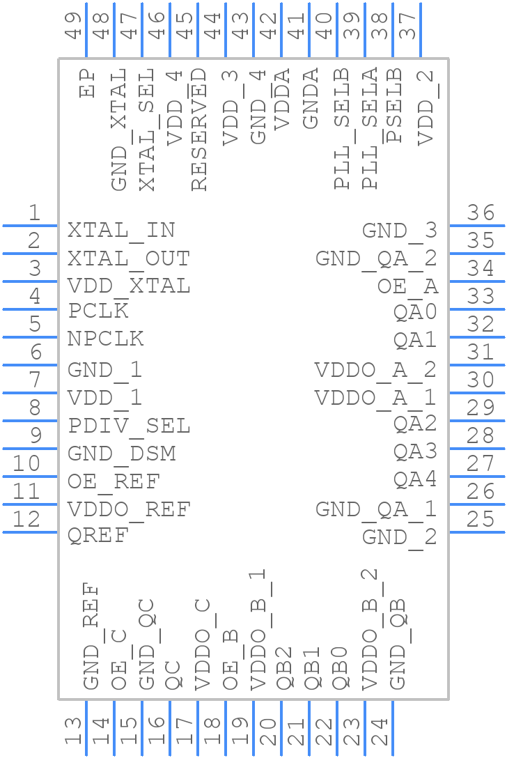 840NT4-01NLGI - Renesas Electronics - PCB symbol