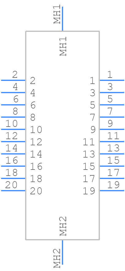 WTA20SAD9JL - Molex - PCB symbol