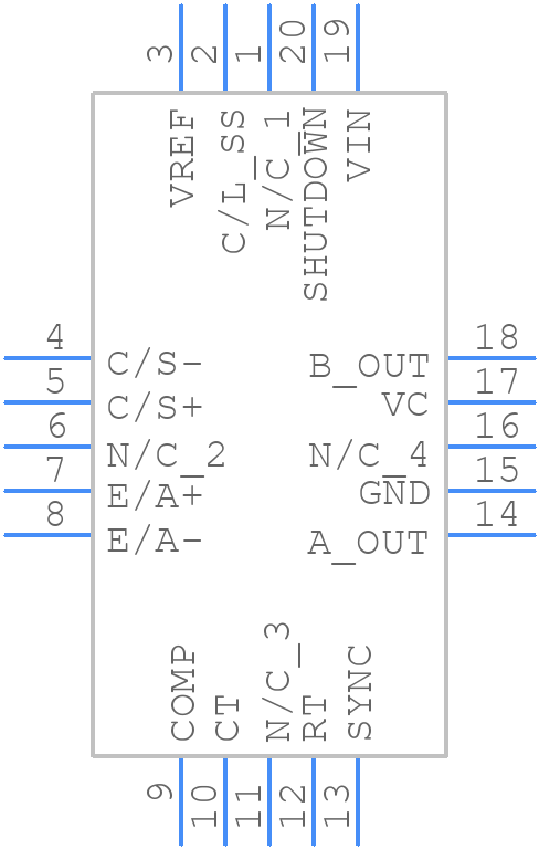 UC3846QG3 - Texas Instruments - PCB symbol