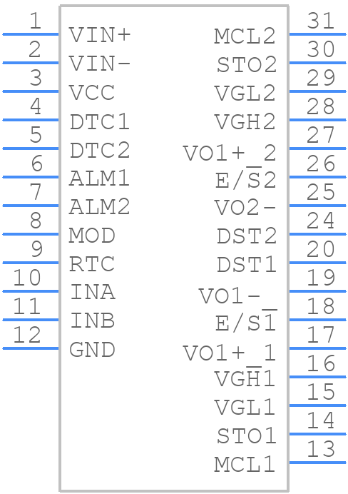 2DMB51008CC - Tamura - PCB symbol