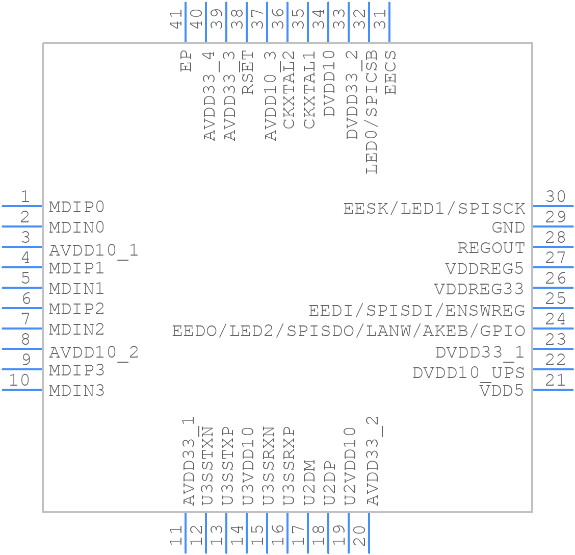 RTL8153B-VB-CG - Realtek - PCB symbol