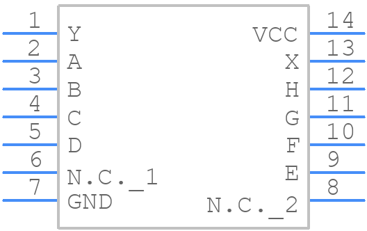 M74HC4078M1 - STMicroelectronics - PCB symbol