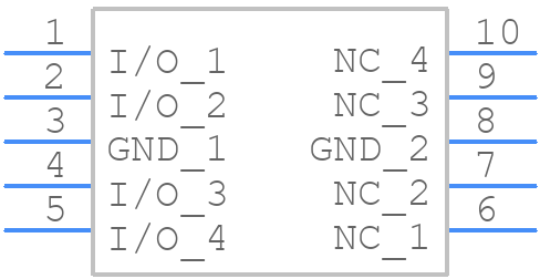 SC1004U-ULC-04UTG - LITTELFUSE - PCB symbol