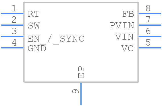 BD90640UEFJ-CE2 - ROHM Semiconductor - PCB symbol