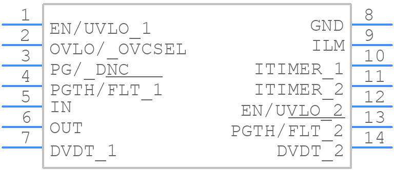 TPS25970LRPWR - Texas Instruments - PCB symbol