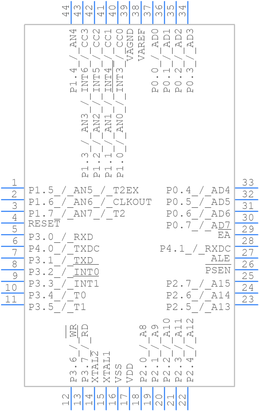 SAF-C505CA-4EM CA - Infineon - PCB symbol