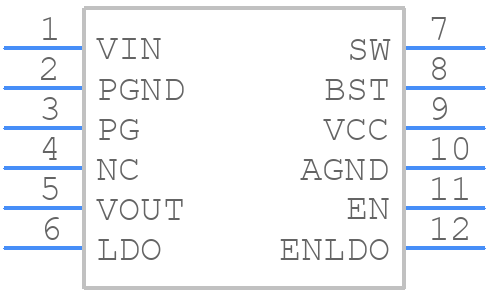 NB679GD-P - Monolithic Power Systems (MPS) - PCB symbol