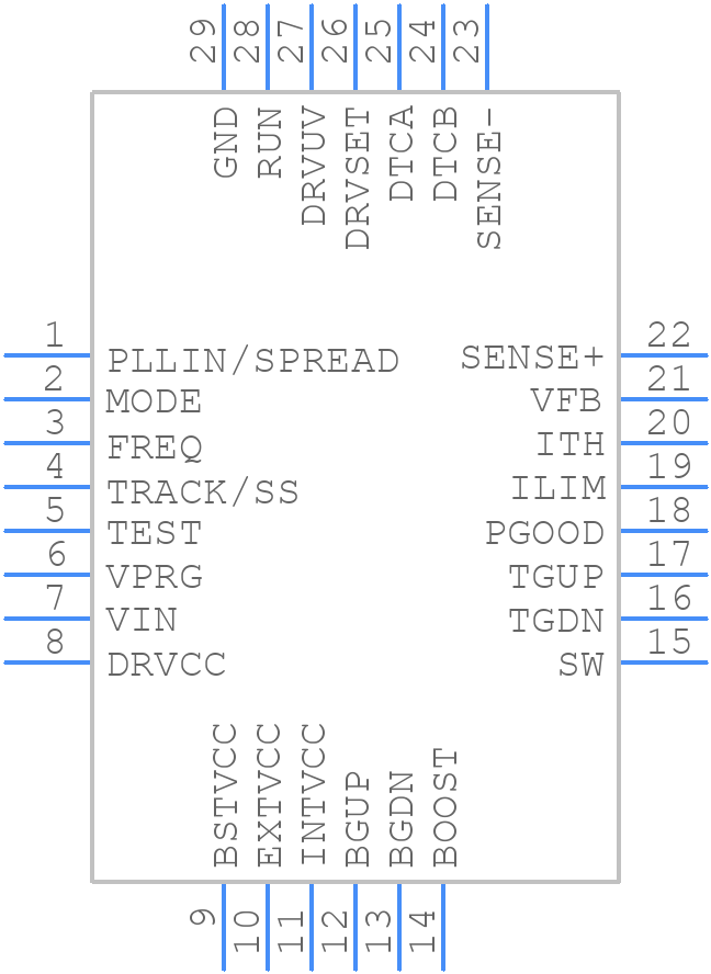 LTC7891RUFDM#TRPBF - Analog Devices - PCB symbol