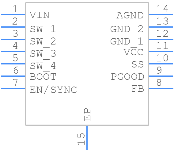 RT7262EZQW - RICHTEK - PCB symbol
