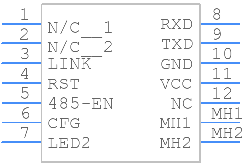 USR-K6 - USRIOT - PCB symbol