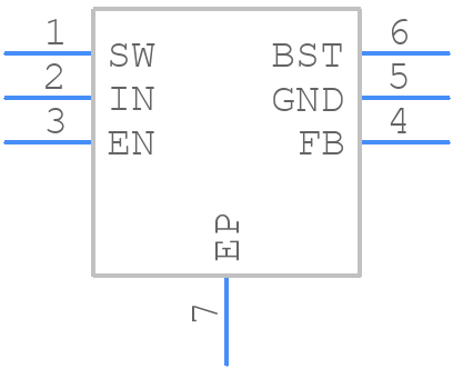 MP2370DGT - Monolithic Power Systems (MPS) - PCB symbol