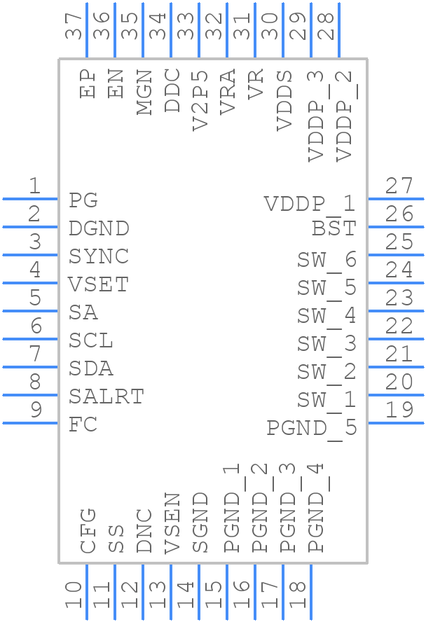 ZL2102ALAFT7A - Renesas Electronics - PCB symbol