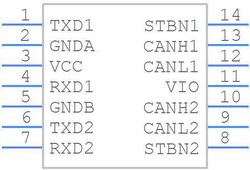 TJA1048T,118 - NXP - PCB symbol