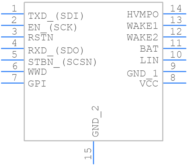TJA1128DTK/0Z - NXP - PCB symbol